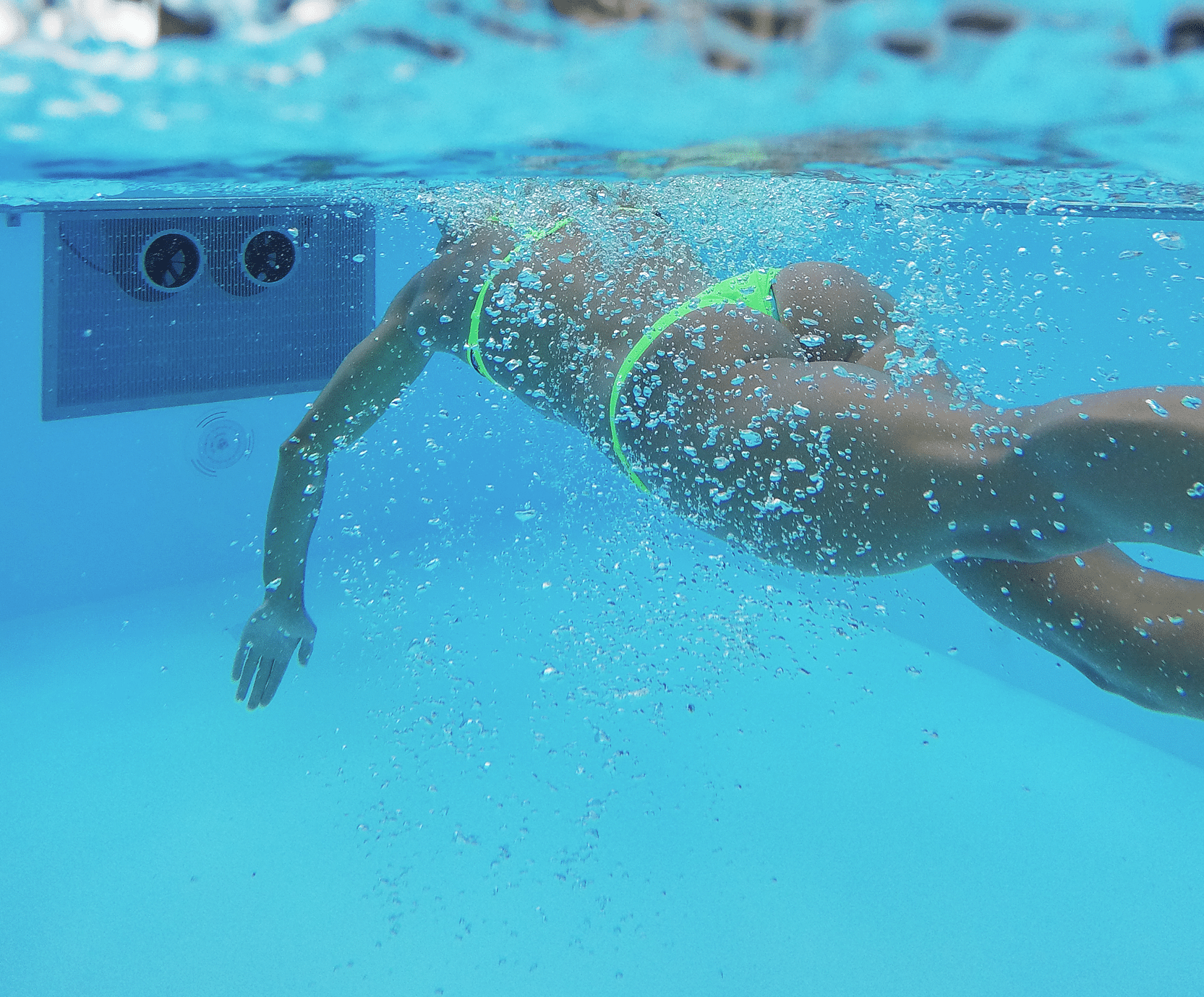Schwimmen im Pool ohne Wenden mit Gegenstromanlagen von Binder.