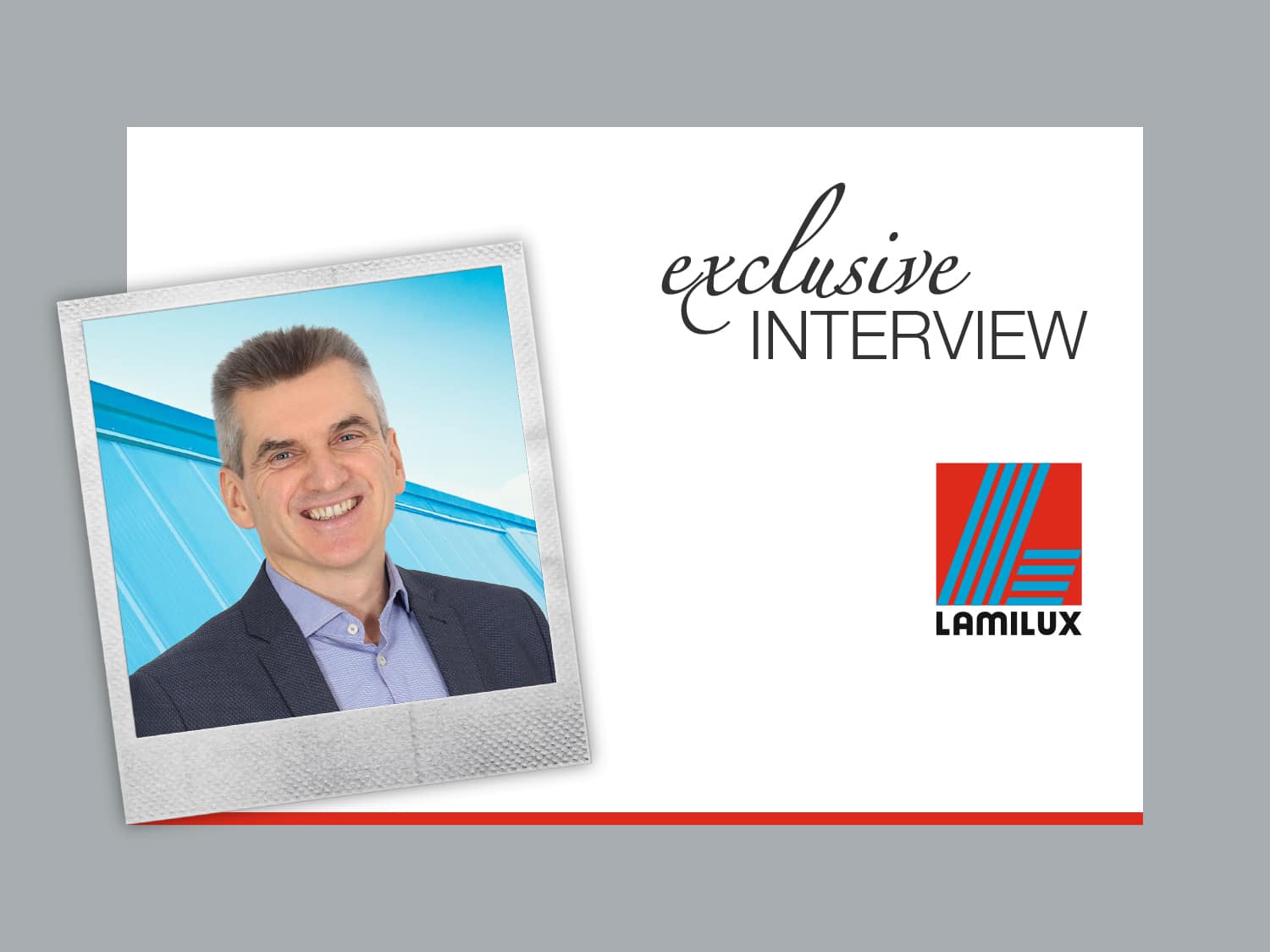 Interview mit Geschäftsführer Günther Racek, LAMILUX Austria GmbH.