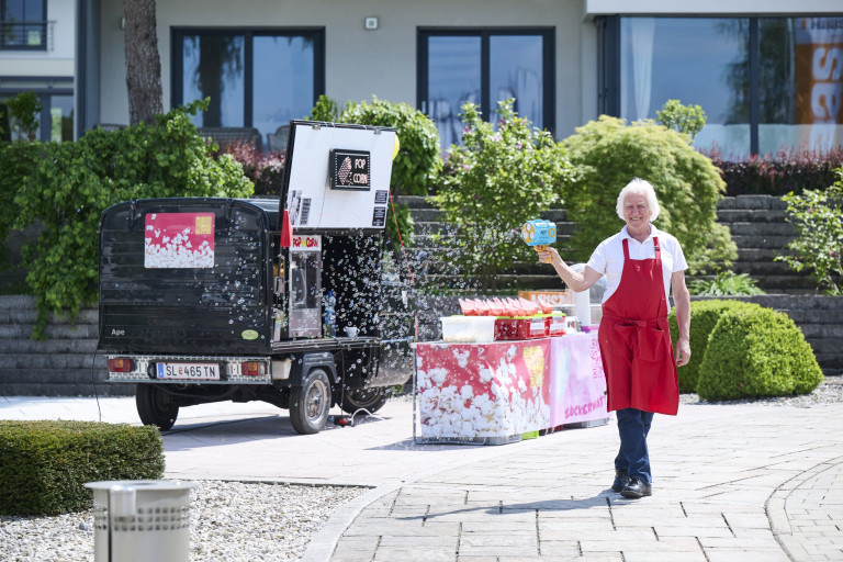 Zwischen Popcorn und Seifenblasenpistole im Musterhauspark Eugendorf.