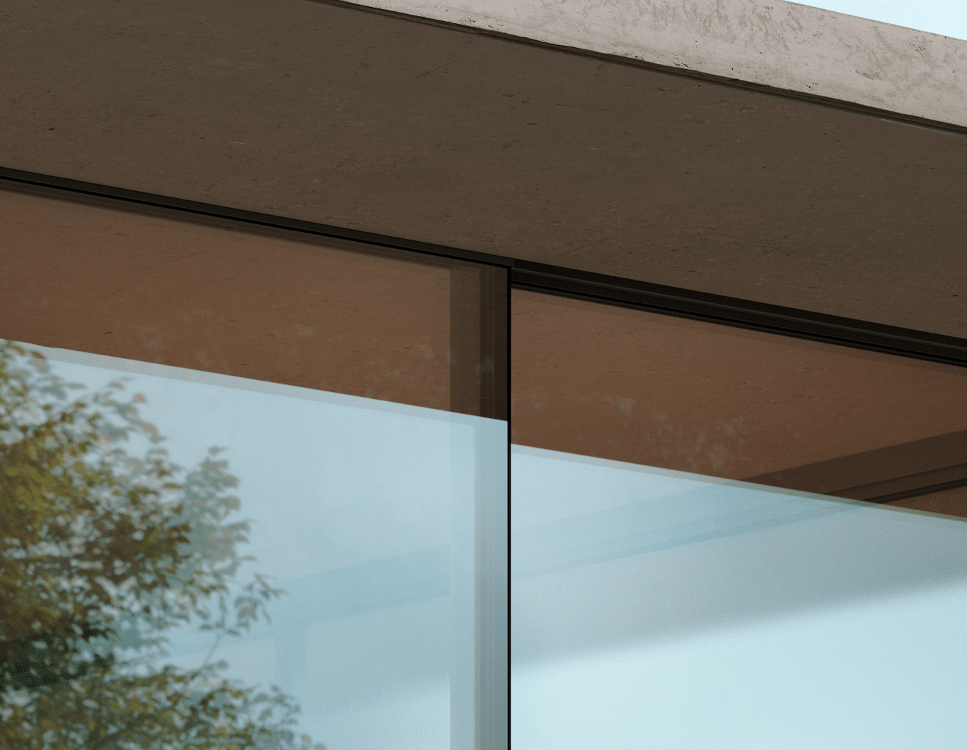 Solarlux ist es gelungen, die Profilansichten des neuen Schiebefensters umlaufend zu minimieren. Im senkrechten Stulp-Bereich sind sie nur 2 mm breit, die Ansichtshöhen der waagrechten Profile betragen ebenfalls nur noch schmale 15 mm.