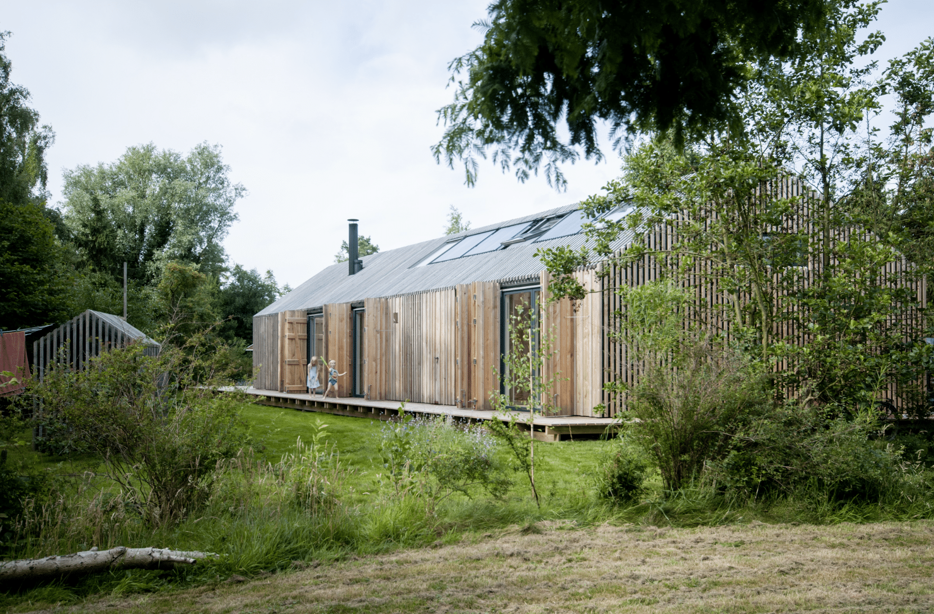 Außenansicht eines Sommerhauses auf der Insel Møn in Dänemark von Technische Alternative RT.