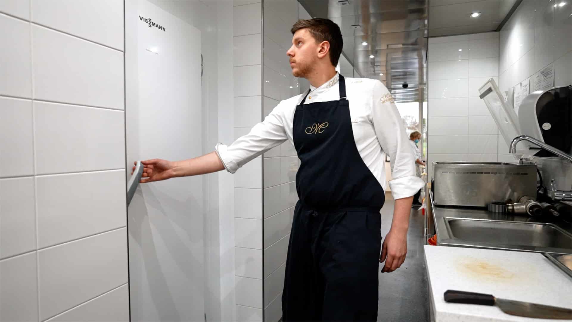 Kühlzelle von Viessmann in der Küche des Meiser Design Hotels in Dinkelsbühl.