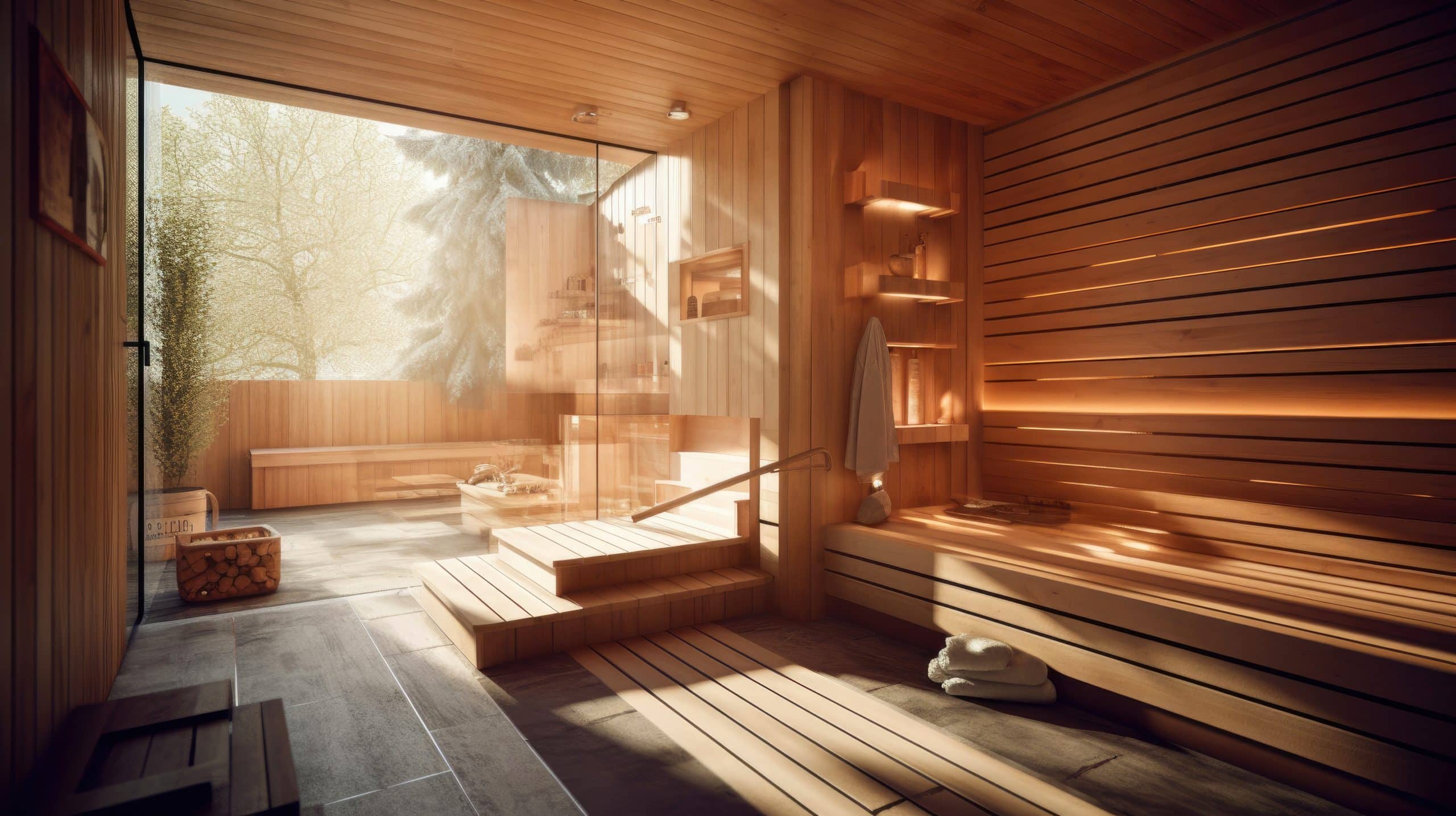 HOME SPA Sauna Design. Generative KI